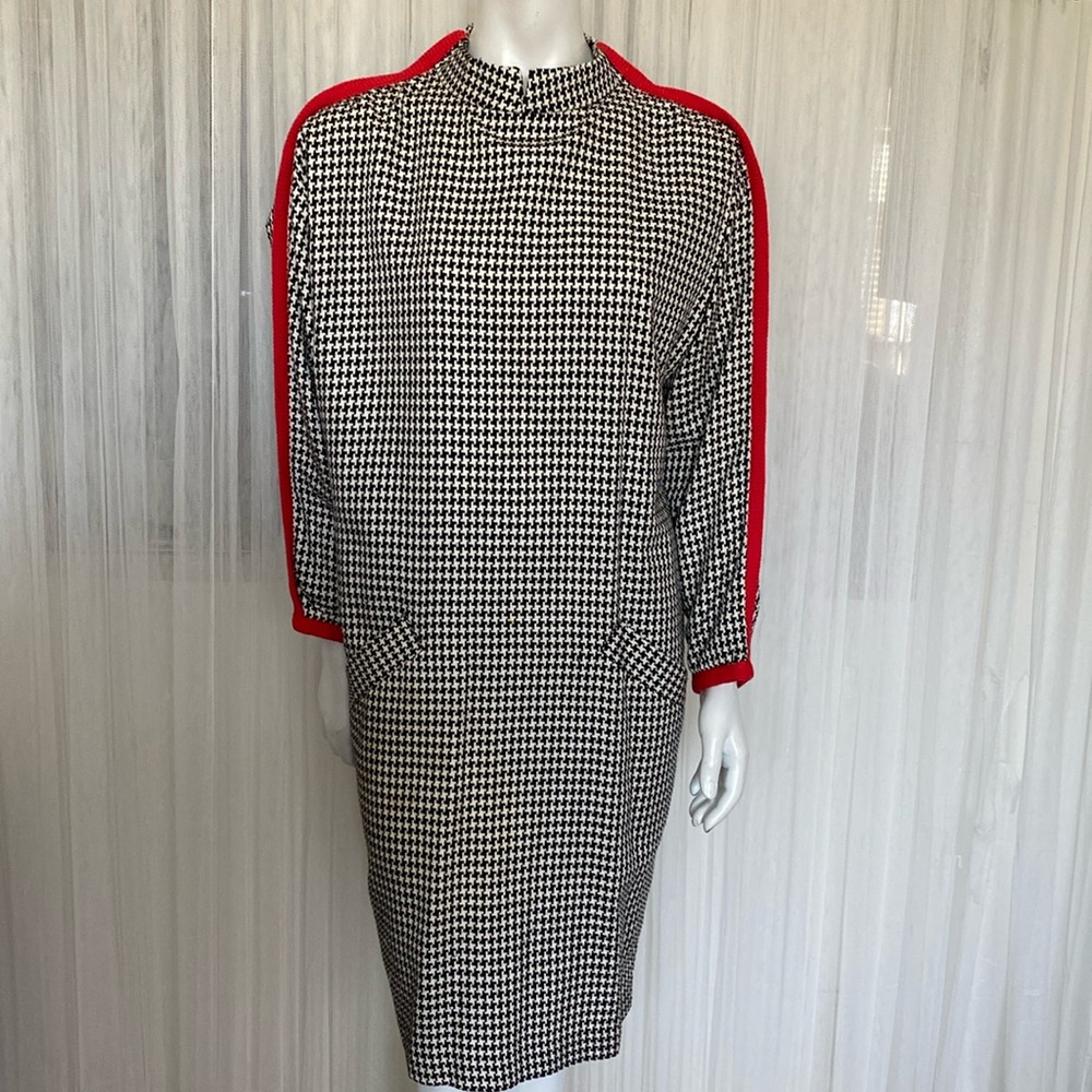 REDUCED!!!Vintage 70’s Jac Dale by Nina Wills houndstooth black and white!